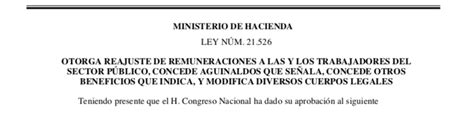 ley reajuste 2023 diario oficial